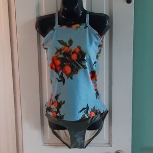 Albion Fit Tankini Top Bottoms M L 8 10